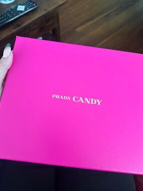 Prada Candy Hot Pink Box with Gold Logo